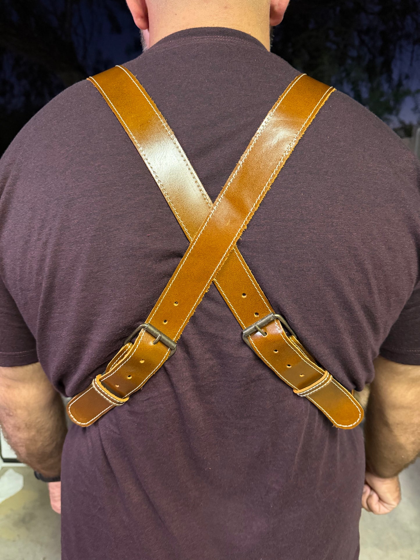 Cognac Leather Apron