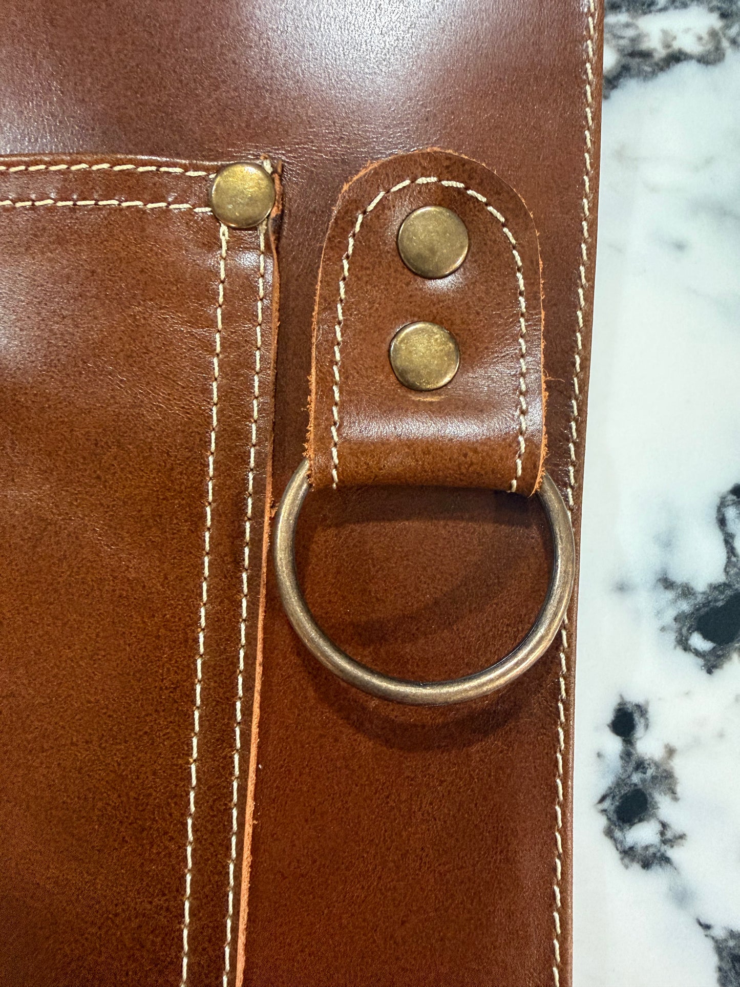 Cognac Leather Apron