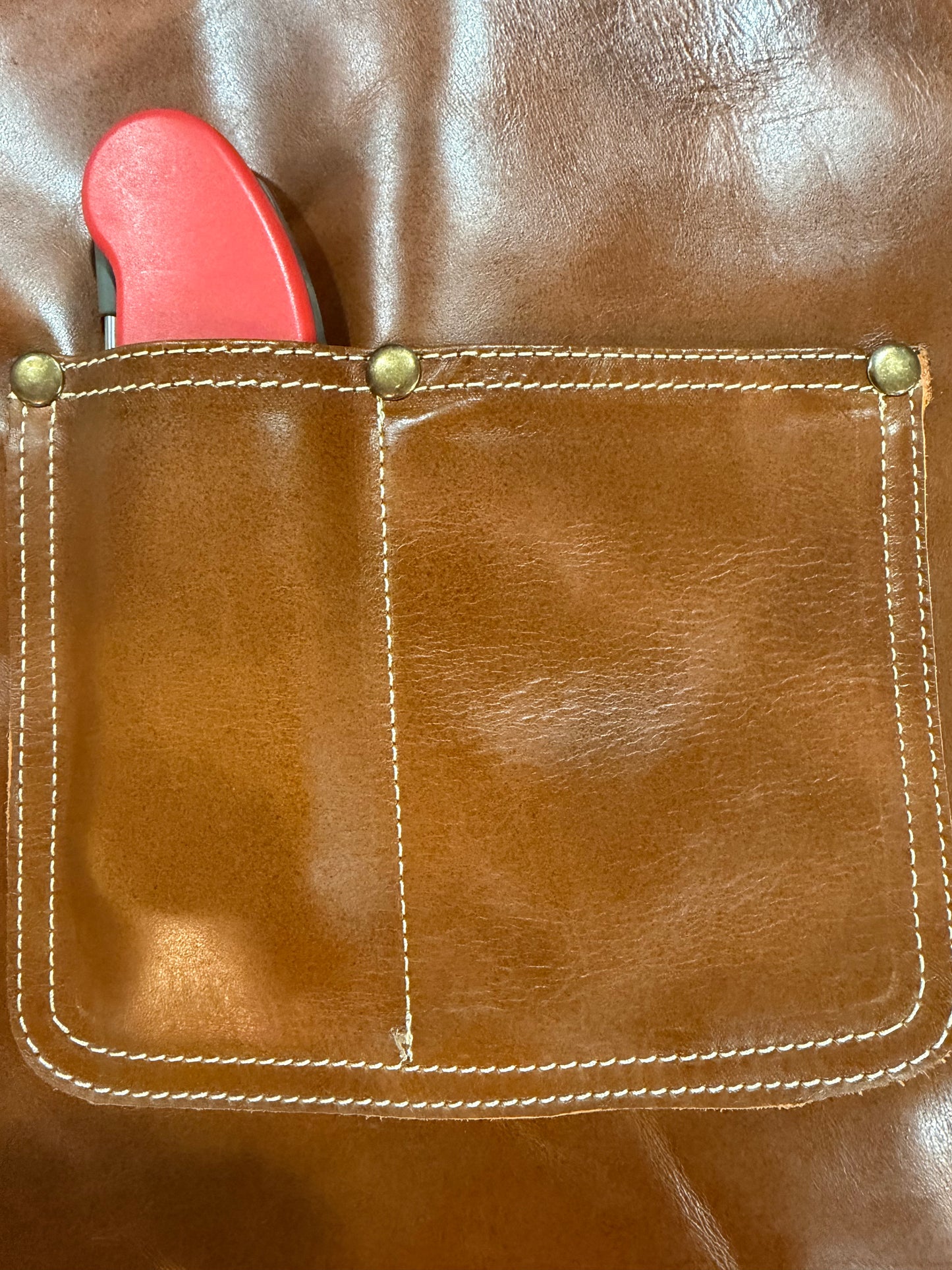 Cognac Leather Apron